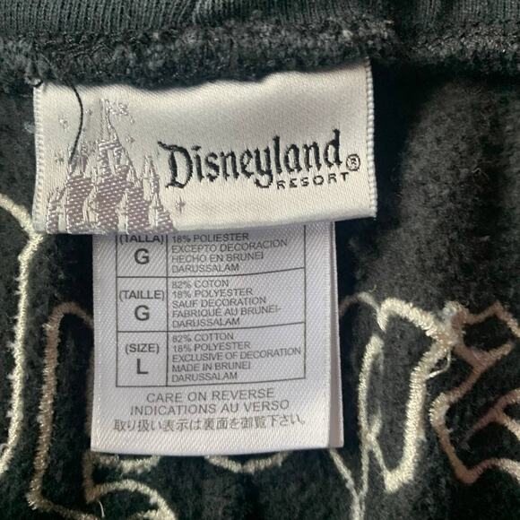 Disney Parks Disneyland 55 Black Crop Sweatpants Women's Size Large - Picture 6 of 8
